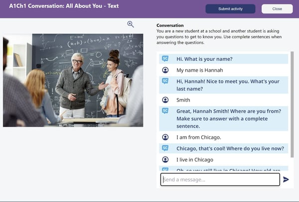 AI Conversation for ELL